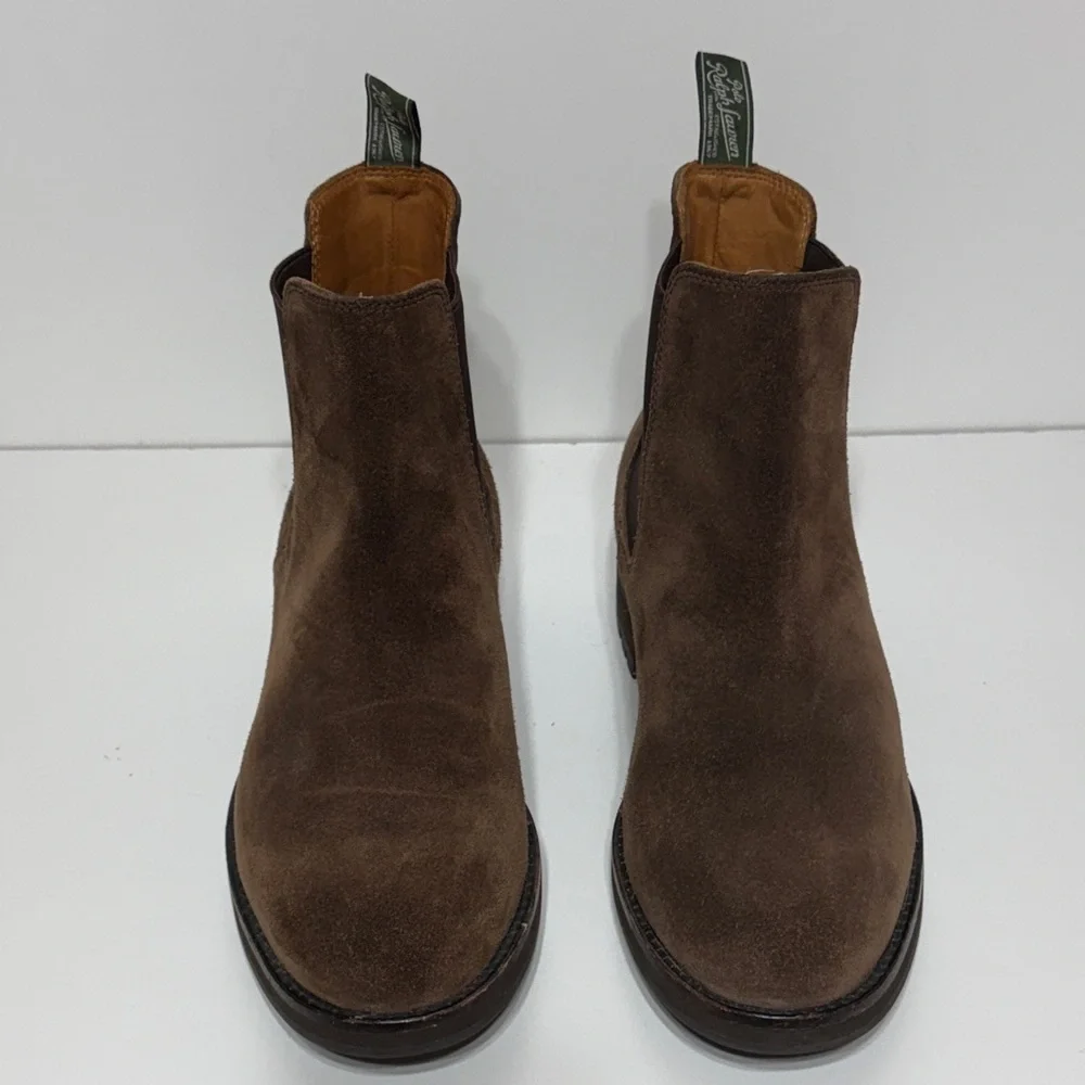 Ralph Lauren - Bryson - Brown Suede Chelsea Boot - Size 10